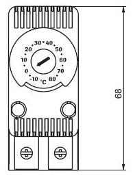 Thermostat-Höhe TRT 68 mm